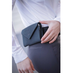 Pochette Pénélope New phone pocket perforé Marine Bleu marine