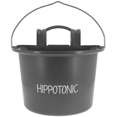 Hippotonic voederbak met haken en handvat Donkergrijs