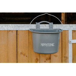 Hippotonic voederbak met haken en handvat Donkergrijs