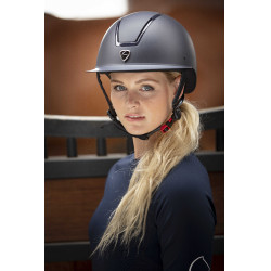 Casque Equithème Glint Mat Bleu / bleu