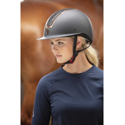 Casque Equithème Glint Mat Noir mat / rose Casque Equithème Glint Mat Noir mat / rose