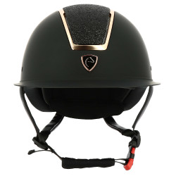 Casque Equithème Glint Mat Noir mat / rose Casque Equithème Glint Mat Noir mat / rose