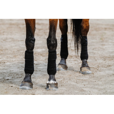Bandes de polo Equithème par 4 Noir