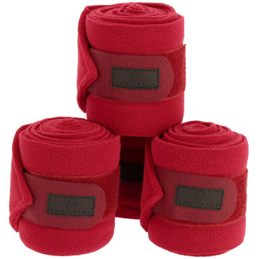 Bandes de polo Equithème par 4 Rouge