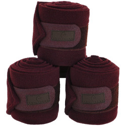 Equithème polobandages set van 4 Bordeaux