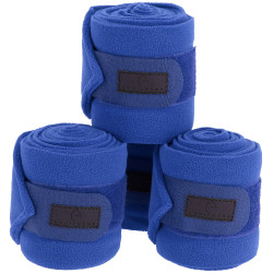 Bandes de polo Equithème par 4 Bleu roi