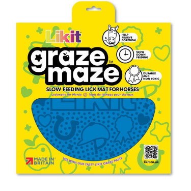 Tapis de léchage Likit Graze Maze Bleu