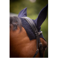 Bonnet chevaux Pénélope Coton Marine Bleu marine