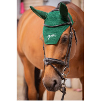 Bonnet chevaux Pénélope Coton Vert foncé Bonnet chevaux Pénélope Coton Vert foncé