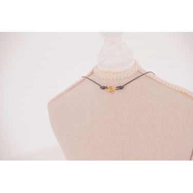 Collier équestre Pénélope GM Doré