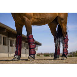 Transportbeschermers Equithème Tyrex 1200D Versterkt Bordeaux