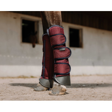 Guêtres de transport Equithème Tyrex 1200D Renforcées Bordeaux