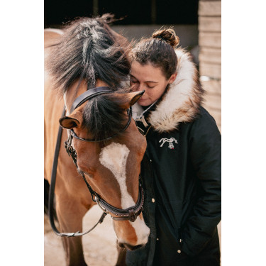 Parka Pénélope Mega Lyon Zwart