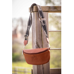 Sac banane Pénélope Smile Cognac Marron