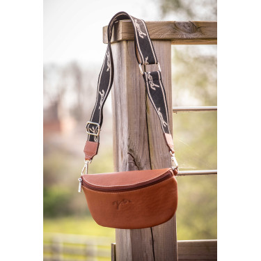 Sac banane Pénélope Smile Cognac Marron