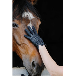 Gants Je t'aime Equithème Strass Noir Gants Je t'aime Equithème Strass Noir