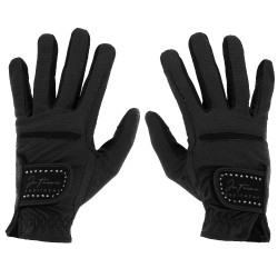 Handschoenen Ik hou van je Equithème Strass Zwart