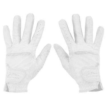 Gants Je t'aime Equithème Strass Blanc