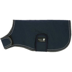 Couverture pour chien Equithème TYREX 600D Bleu / gris Couverture pour chien Equithème TYREX 600D Bleu / gris