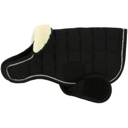 Couverture pour chien Je t'aime Equithème Noir