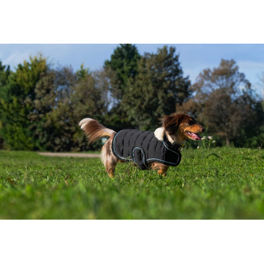 Couverture pour chien Je t'aime Equithème Noir