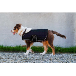 Couverture pour chien Je t'aime Equithème Noir