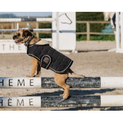 Couverture pour chien Je t'aime Equithème Noir