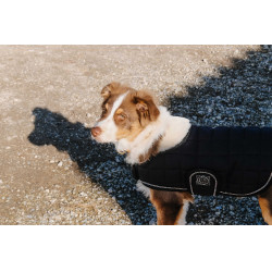 Couverture pour chien Je t'aime Equithème Noir