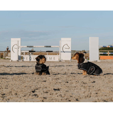 Couverture pour chien Je t'aime Equithème Noir