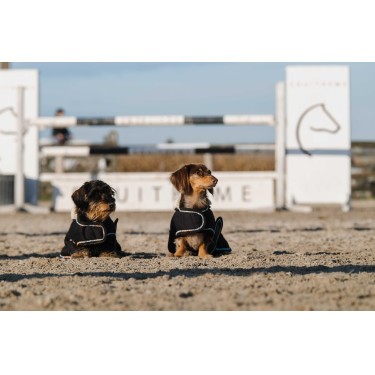Couverture pour chien Je t'aime Equithème Noir