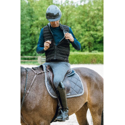 Verwarmd vest Equithème Charlie Zwart