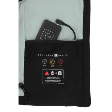 Batterij voor verwarmd vest Equithème Charlie Zwart