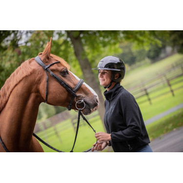 Pénélope matte helm met lange klep Glanzend zwart Pénélope matte helm met lange klep Glanzend zwart
