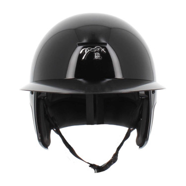 Casque Pénélope visière longue Noir brillant Casque Pénélope visière longue Noir brillant