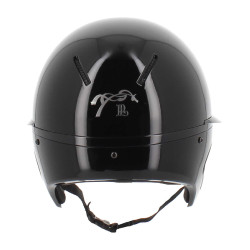 Pénélope matte helm met lange klep Glanzend zwart Pénélope matte helm met lange klep Glanzend zwart