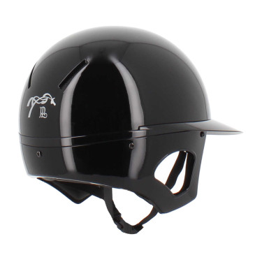 Casque Pénélope visière longue Noir brillant Casque Pénélope visière longue Noir brillant