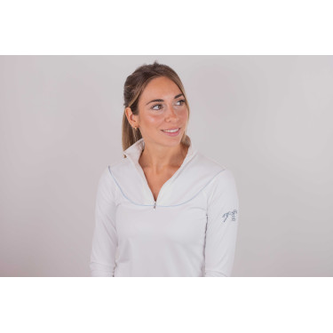 Polo de concours Pénélope Toscane Blanc