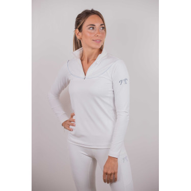 Polo de concours Pénélope Toscane Blanc