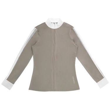 Polo Equithème Estoril Taupe Marron Polo Equithème Estoril Taupe Marron