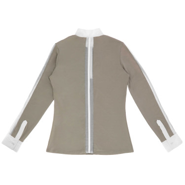Polo Equithème Estoril Taupe Marron Polo Equithème Estoril Taupe Marron