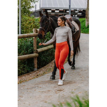 T-shirt Equithème Originals Mélodie Taupe Marron T-shirt Equithème Originals Mélodie Taupe Marron