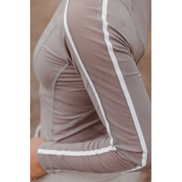 T-shirt Equithème Originals Mélodie Taupe Marron T-shirt Equithème Originals Mélodie Taupe Marron