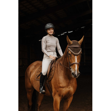 T-shirt Equithème Originals Mélodie Taupe Marron T-shirt Equithème Originals Mélodie Taupe Marron