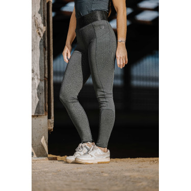 Legging Je t'aime Equithème Iris Zwart