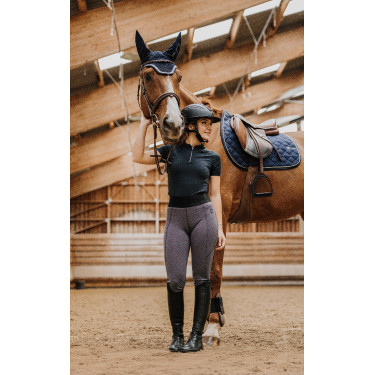 Legging Je t'aime Equithème Iris Gris foncé