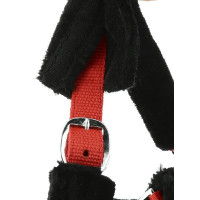 Licol Norton Full mouton synthétique Rouge / noir