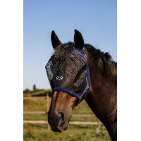 Vliegmasker Riding World First zonder oren Marine Marineblauw