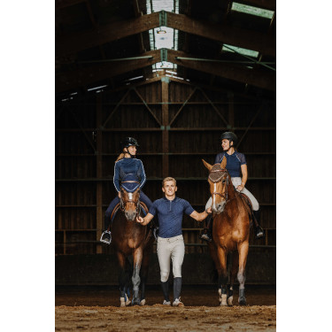 Polo Equithème Lucas Marine Marineblauw