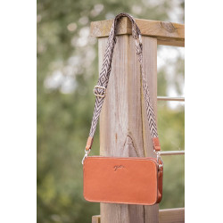 Sac bandoulière Pénélope Lizzie Cognac Marron