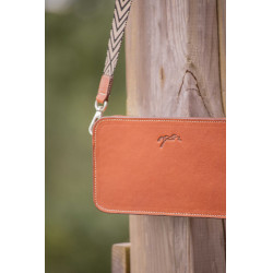 Sac bandoulière Pénélope Lizzie Cognac Marron